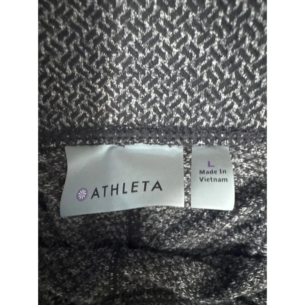 Athleta Herringbone Metro High Waisted Leggings with Back Pockets Size Large